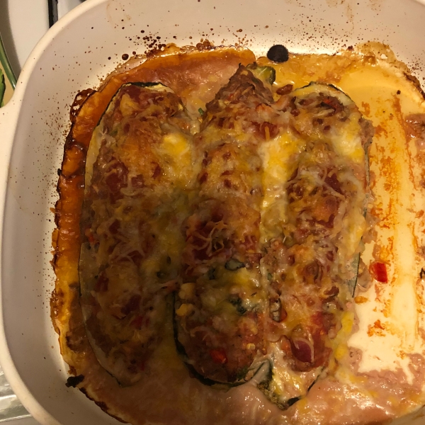 Southwest Stuffed Zucchini