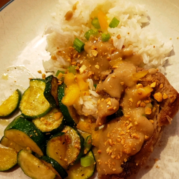 Thai Pork with Peanut Sauce