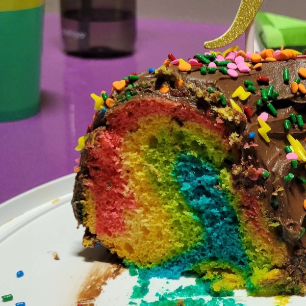 Rainbow Bundt® Cake