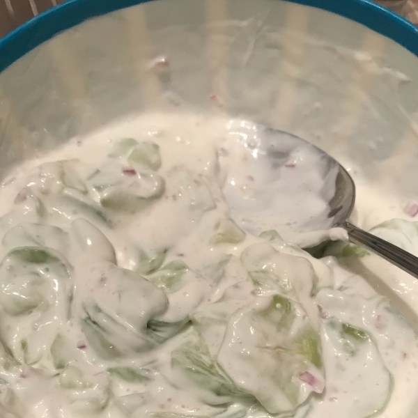 Cucumbers in Sour Cream