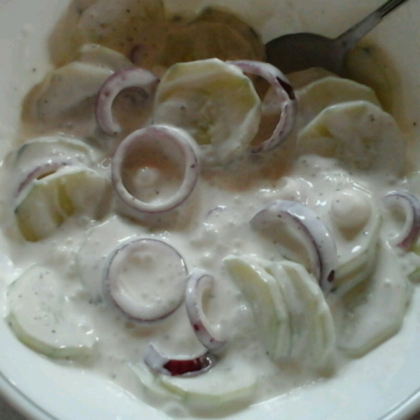 Cucumbers in Sour Cream