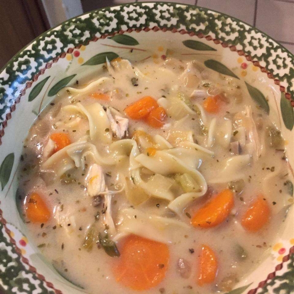 Leftover Turkey Soup (Slow Cooker)