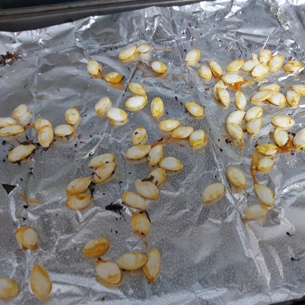 Roasted Winter Squash Seeds