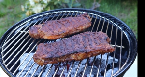 Grilled Chili Steak with Garlic-Lime Butter