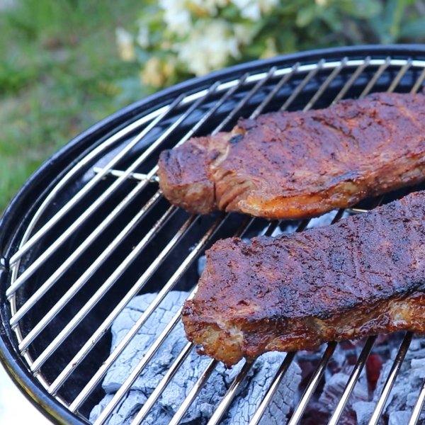 Grilled Chili Steak with Garlic-Lime Butter