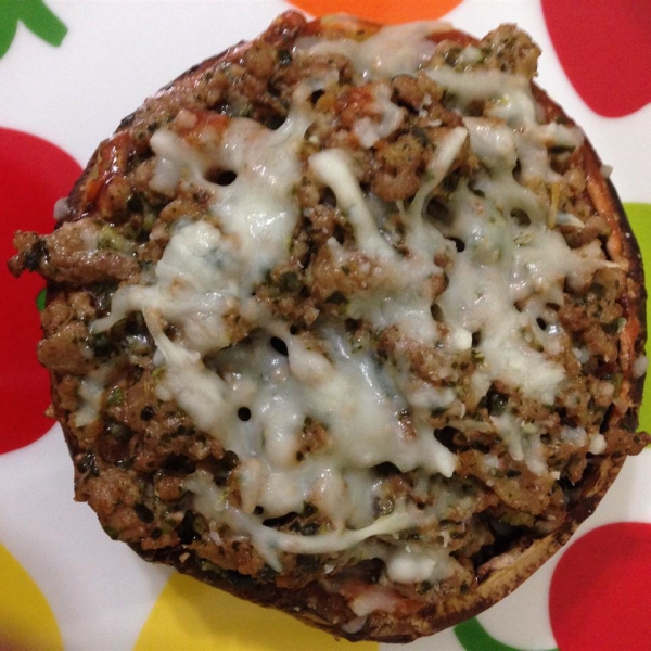 Turkey Portobello Pizza