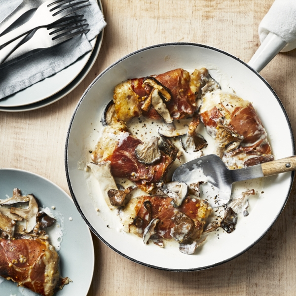 Chicken with Mushrooms, Prosciutto, and Cream Sauce recipe Easy Cook Find