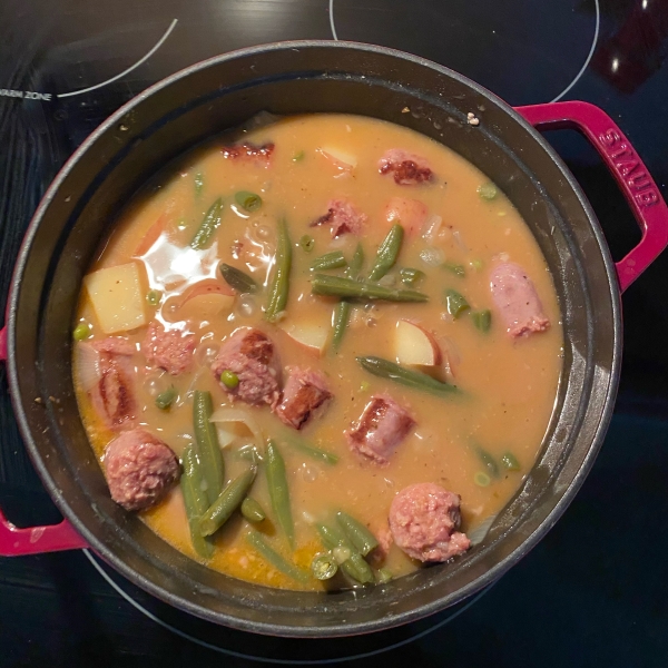 Black-Eyed Pea Bratwurst Stew