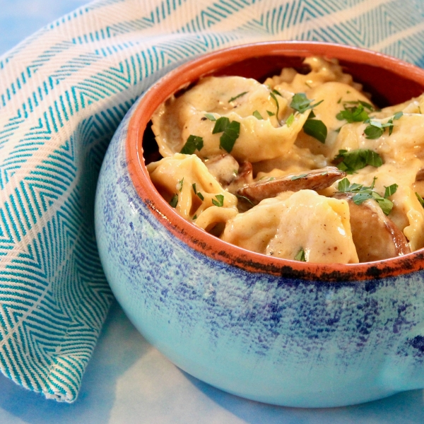 Mushroom Tortellini Alfredo