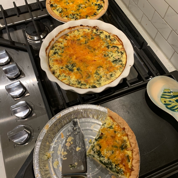 Spinach Quiche with Chicken