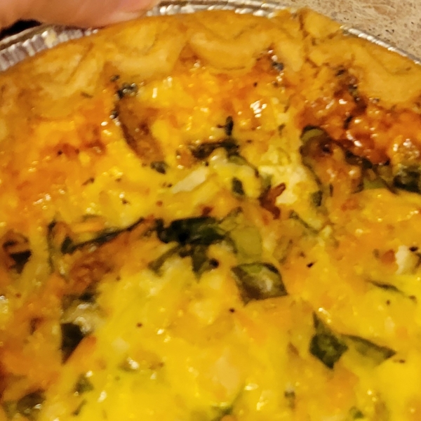 Spinach Quiche with Chicken