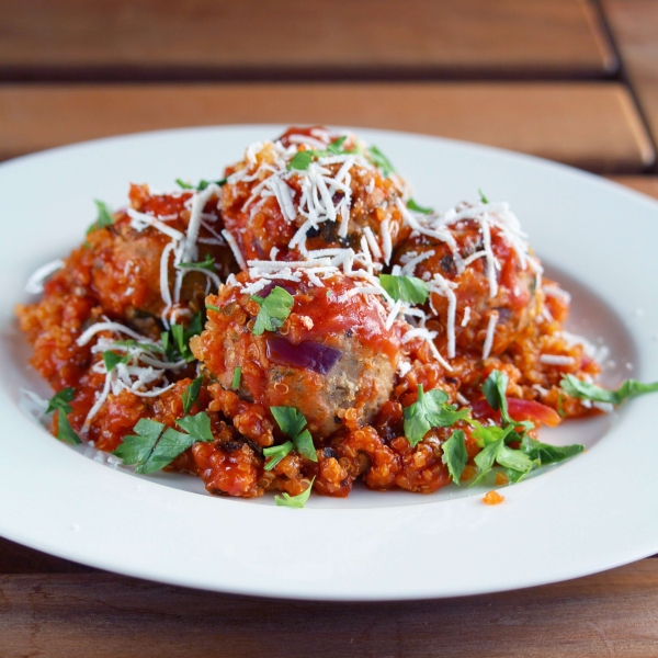 Instant Pot Mexican-Style Meatballs and Quinoa