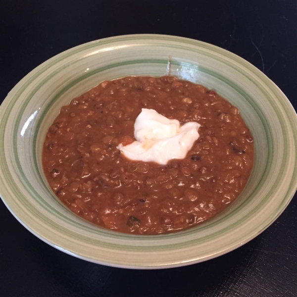 Sleeper Heater Lentil Soup