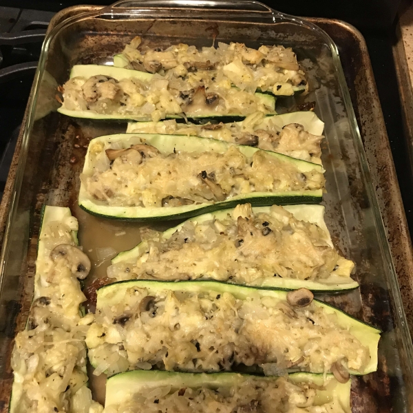 Stuffed Zucchini Shells