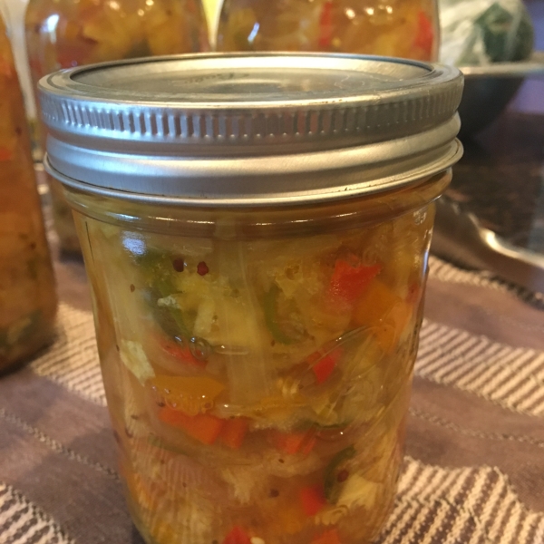 Red Pepper and Cabbage Pickle