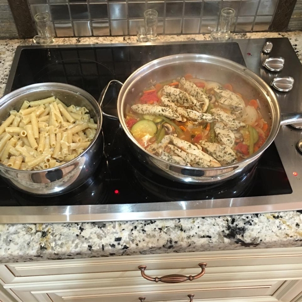 Lemon Chicken and Veggie Pasta