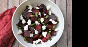 Easy Roasted Beet Salad with Goat Cheese