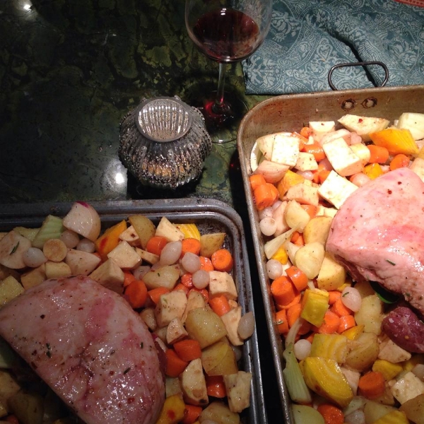 Roasted Lamb with Root Vegetables