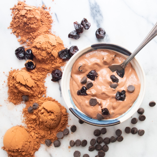 Chocolate-Cherry-Chip Vegan Nice Cream