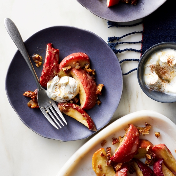 Air Fryer Brown Sugar and Pecan Roasted Apples