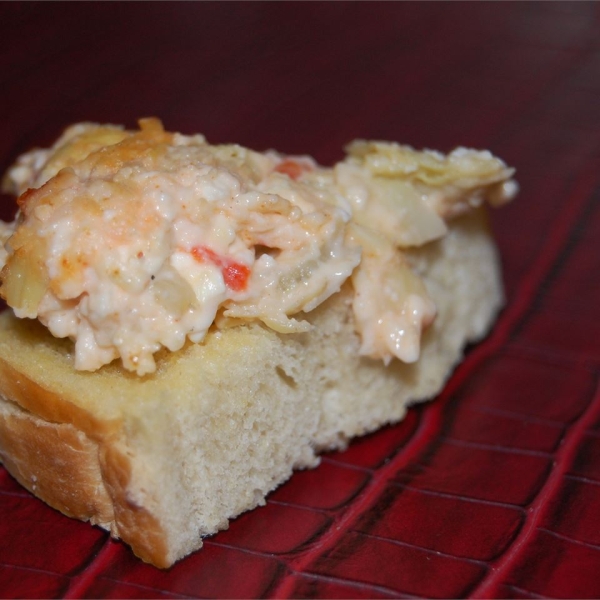 Hot Feta, Artichoke and Roasted Red Pepper Dip