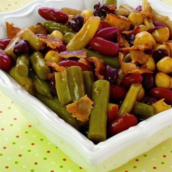 Fabulous Hot Five Bean Salad