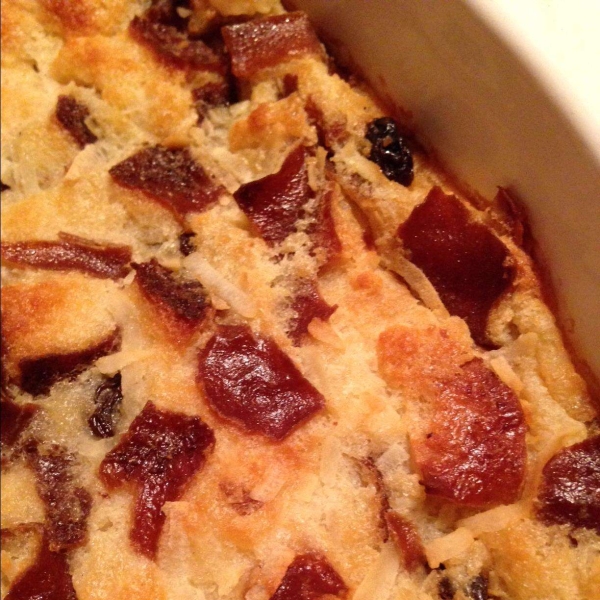 Pretzel Roll Bread Pudding