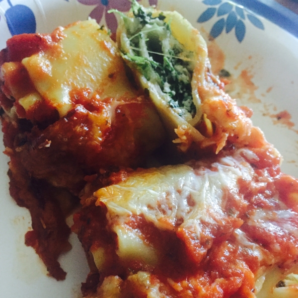 Lighter Simple Lasagna Roll Ups