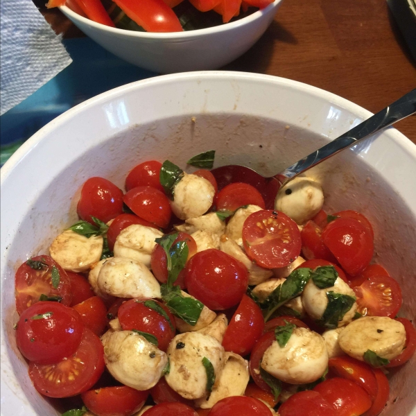 Cherry Tomato Caprese Salad