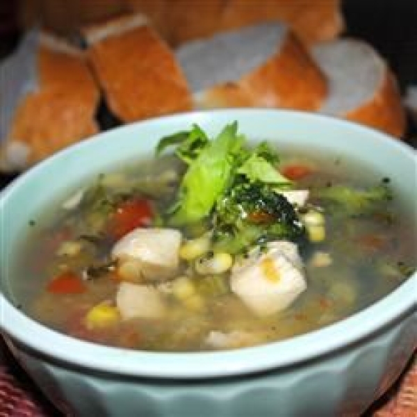 Meghan and Jenn's Veggie, Chicken and Herb Soup