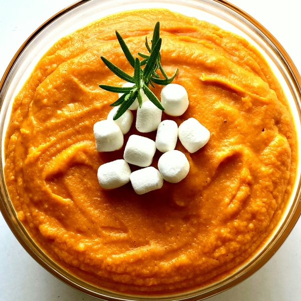 Mashed Sweet Potatoes in the Slow Cooker