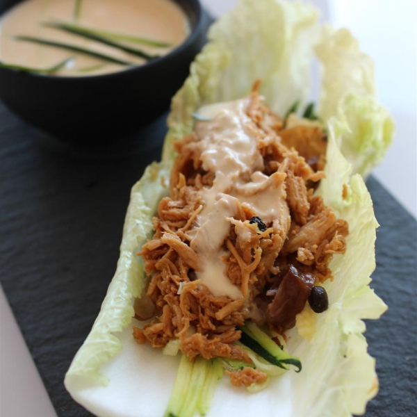 No-Cook Chicken Lettuce Wraps