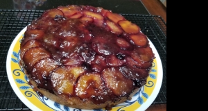 Plum Blueberry Upside Down Cake