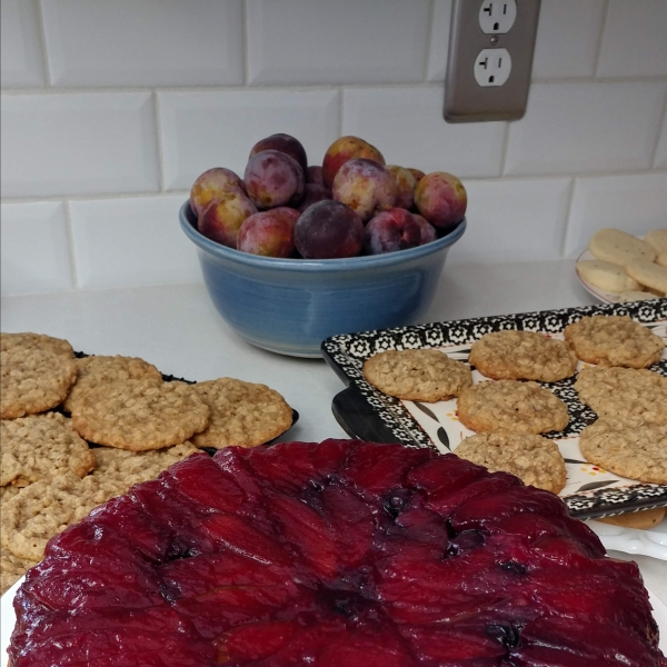 Plum Blueberry Upside Down Cake