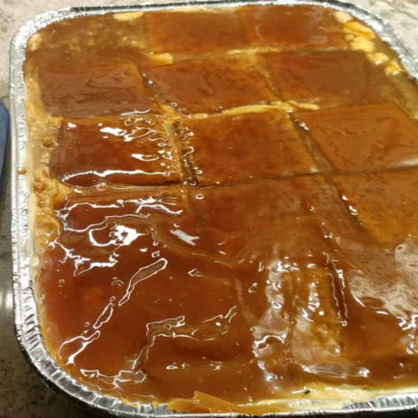 Caramel Apple Eclair Cake