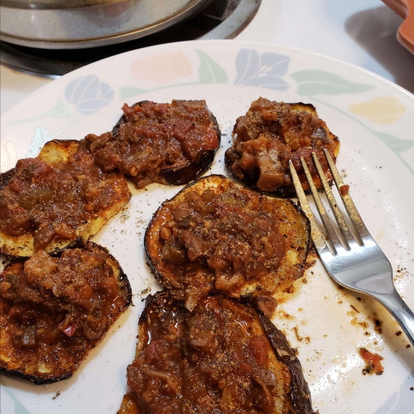 Sheet Pan Vegan Roasted Eggplant with Garlic