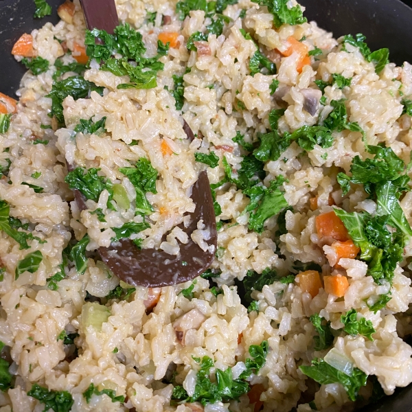 Brown Rice and Kale Salad