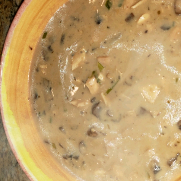 Mushroom and Chicken with Sour Cream Soup