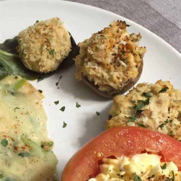 Tuna-Stuffed Mushrooms