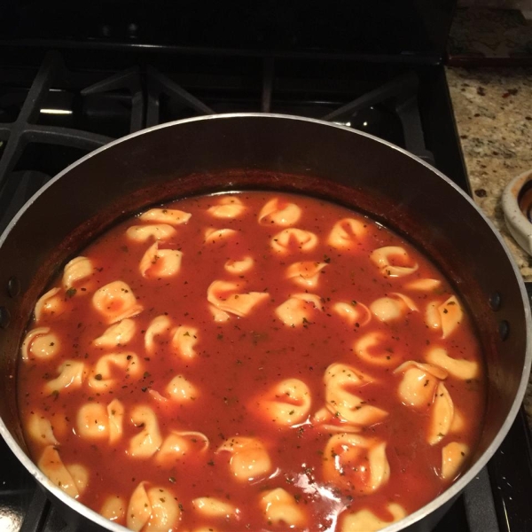 Minute Tomato Soup with Tortellini