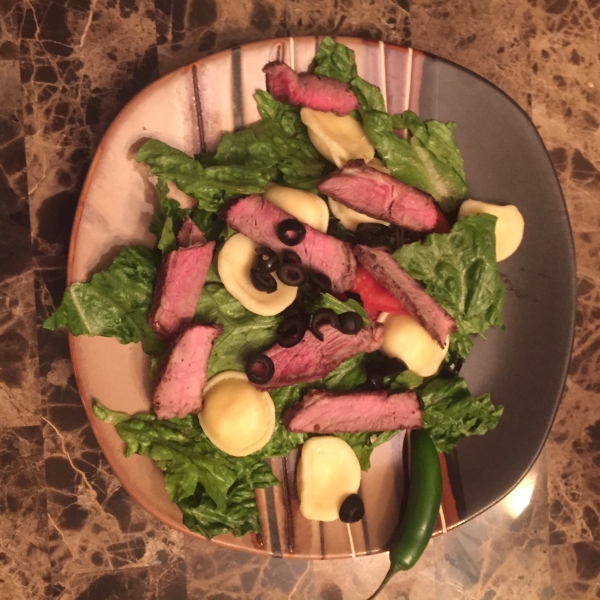 Tortellini, Steak, and Caesar