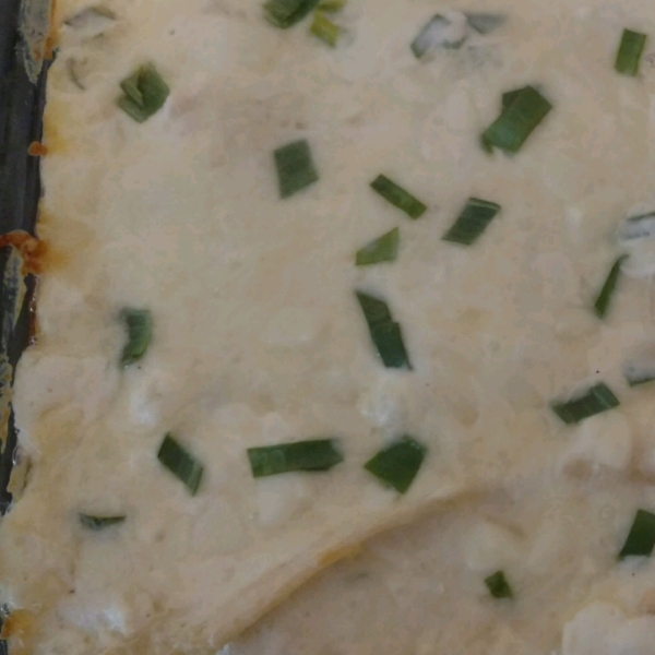 Chicken Alfredo Stuffed Manicotti