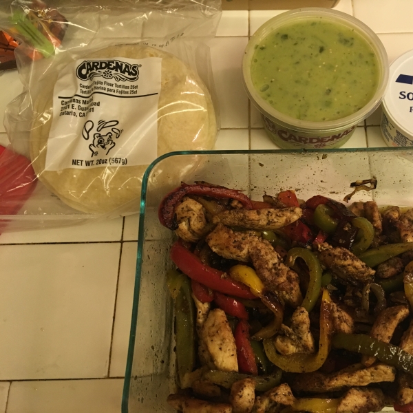 Chicken Fajitas With Colored Peppers