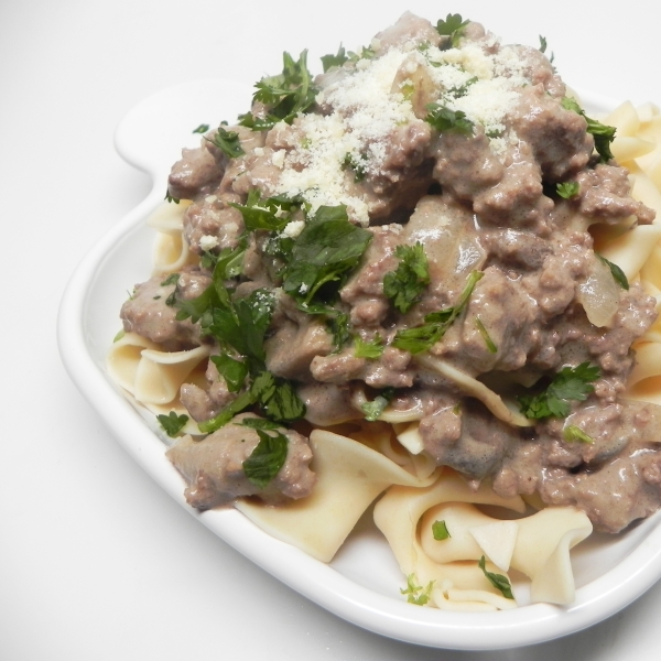 Quick Ground Beef Stroganoff