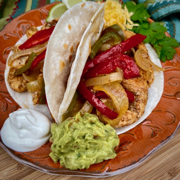 Oven-Baked Chicken Fajitas