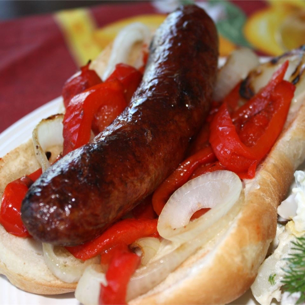 Festival-Style Grilled Italian Sausage Sandwiches