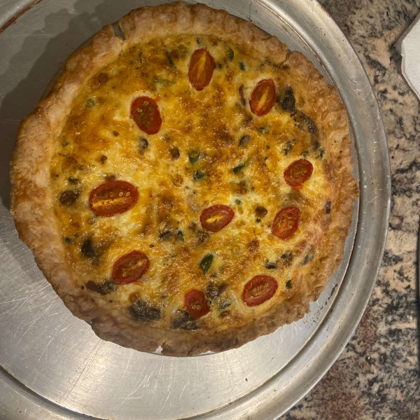 Asparagus and Mushroom Quiche