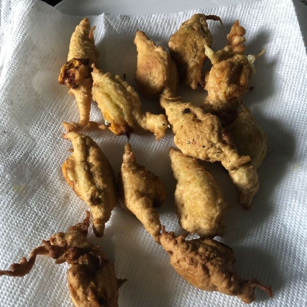 Fried Stuffed Squash Blossoms