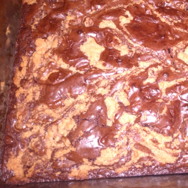 Swirled Peanut Butter Cup Brownies