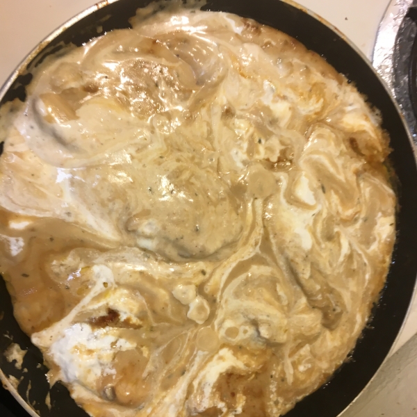 Pork Chops with Sour Cream and Mushroom Sauce